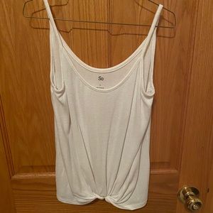 SO white tank top